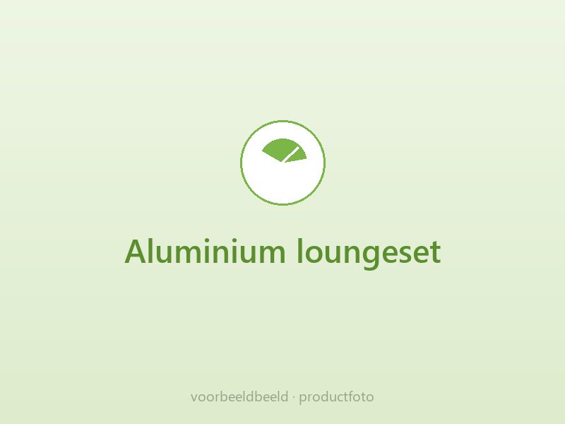 Aluminium loungeset