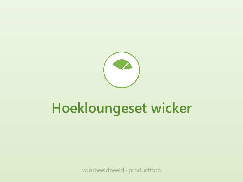 Hoekloungeset wicker