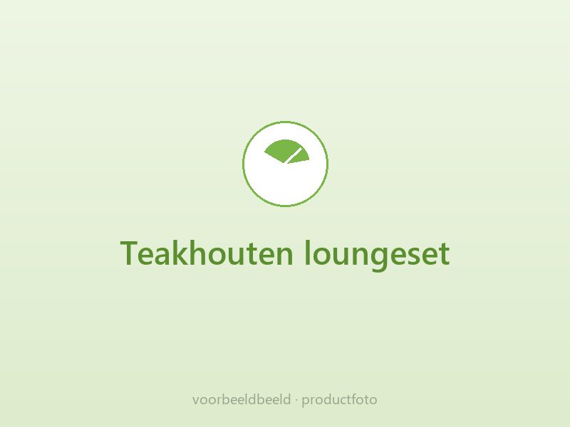 Teakhouten loungeset