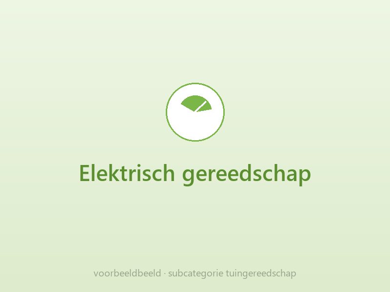 Elektrisch gereedschap