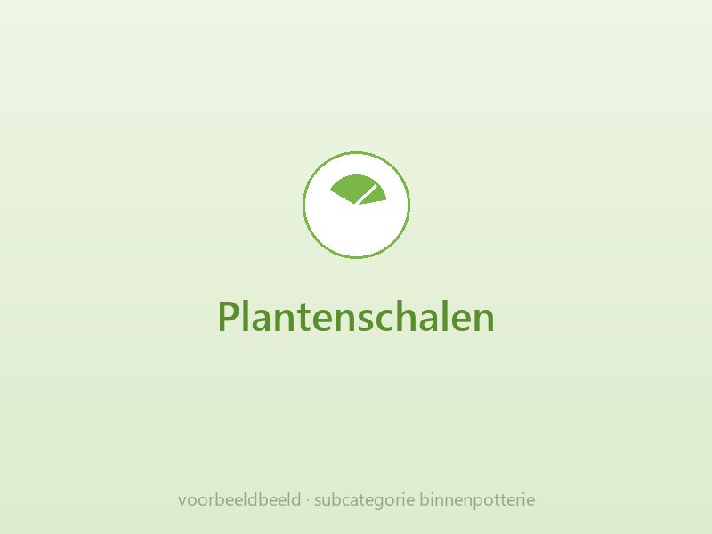 Plantenschalen